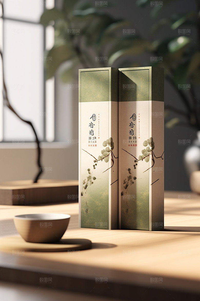 茶叶包装立体茶叶罐模型