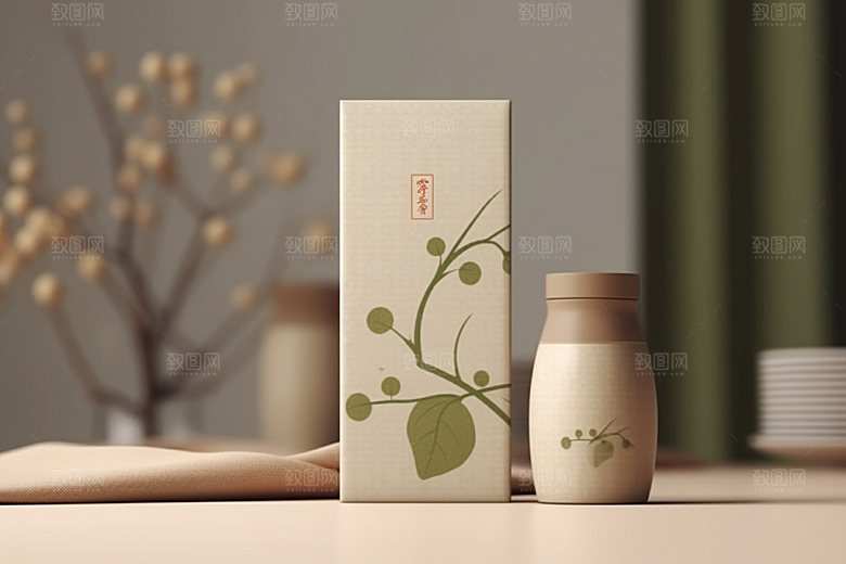 茶叶包装茶叶罐传统模型
