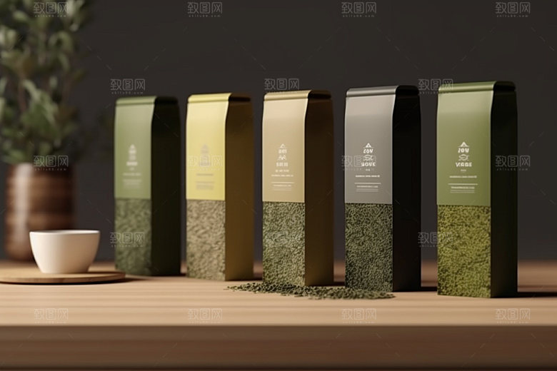 茶叶包装立体中式模型