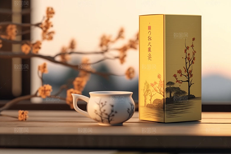 茶叶包装中式传统模型