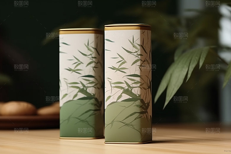 茶叶包装立体中式模型