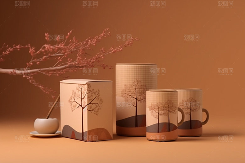 茶叶包装立体传统模型