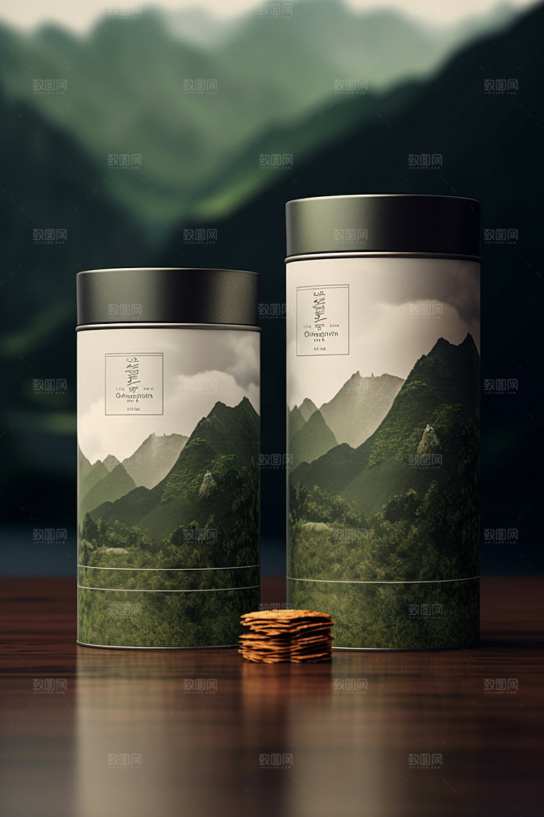 茶叶包装中国风包装设计模型