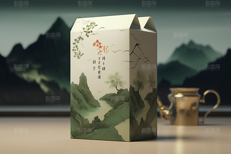 茶叶包装中式包装设计模型