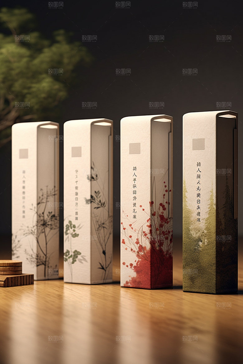 茶叶包装中国风3D模型