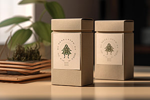 茶叶包装包装设计中式模型