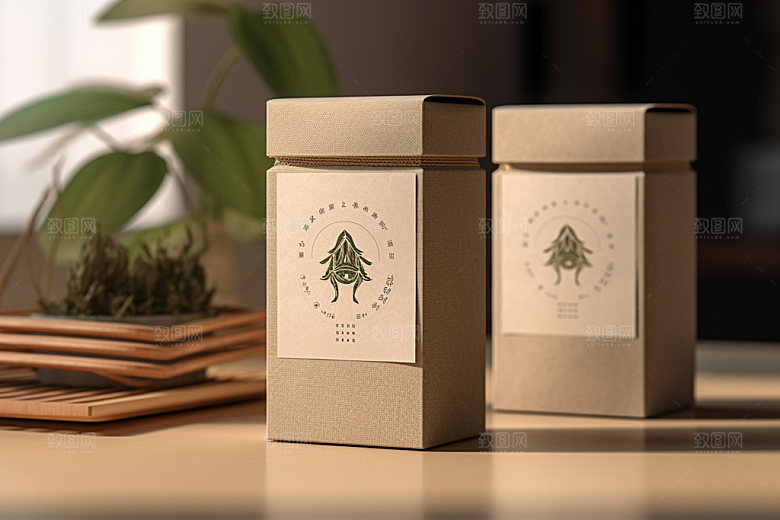 茶叶包装包装设计中式模型