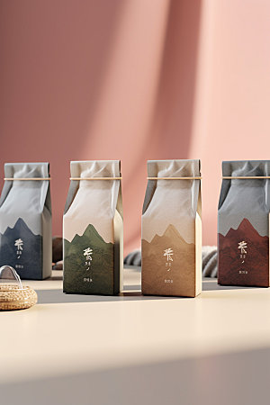 茶叶包装中式茶叶罐模型