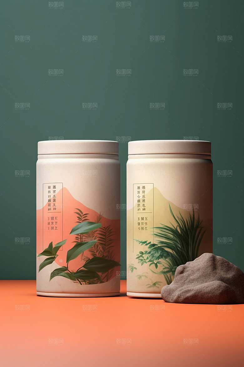 茶叶包装3D立体模型