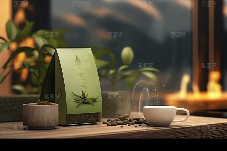 茶叶包装3D中国风模型