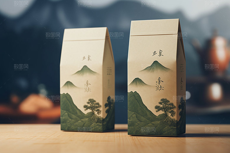 茶叶包装中式包装设计模型