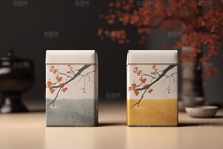茶叶包装传统立体模型