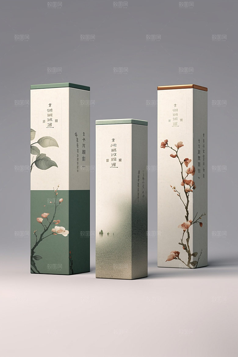 茶叶包装3D传统模型