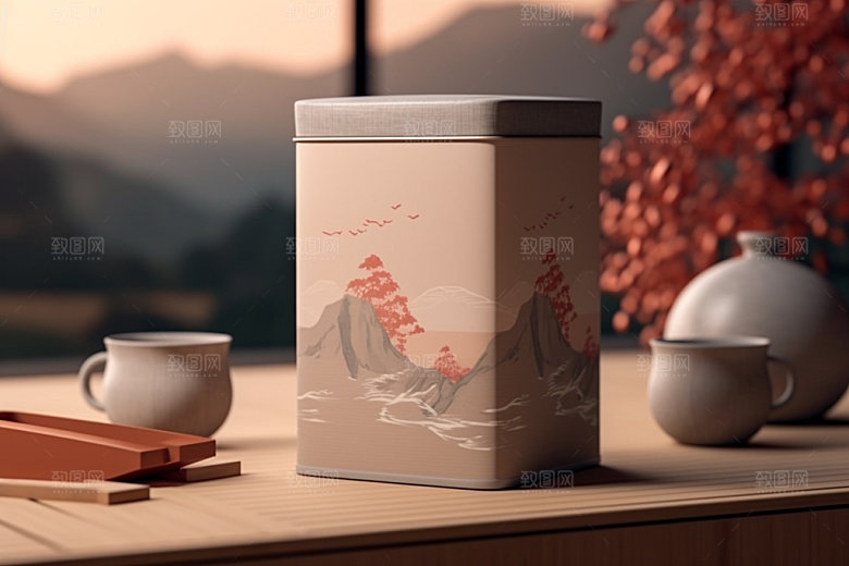 茶叶包装茶叶罐包装设计模型