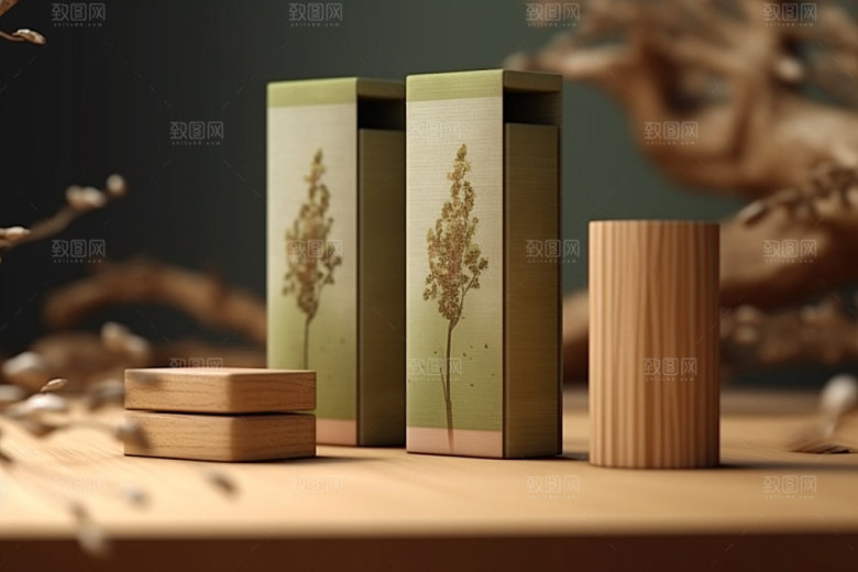 茶叶包装包装设计中式模型