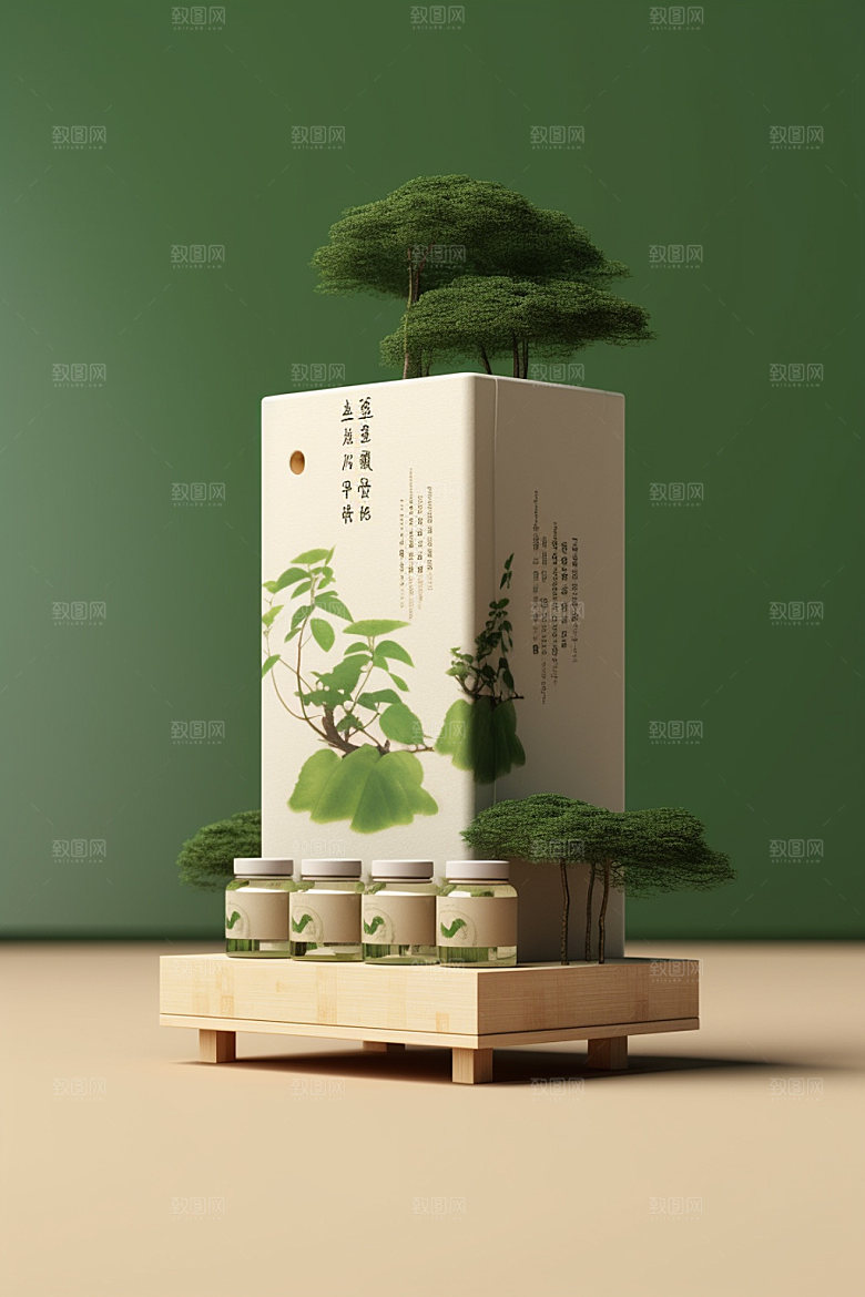 茶叶包装茶叶罐传统模型