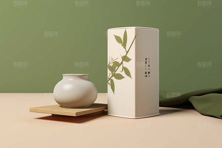 茶叶包装中式传统模型