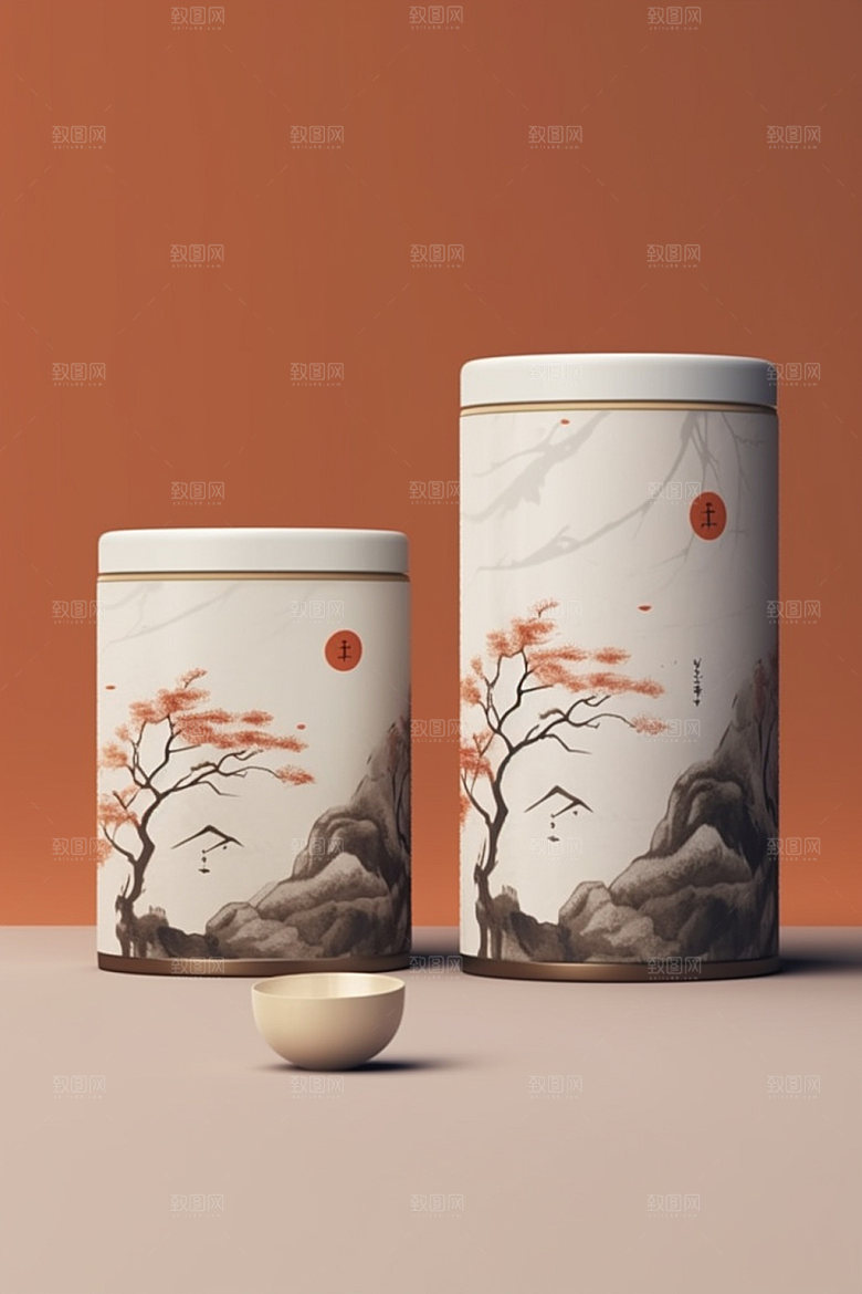 茶叶包装3D传统模型