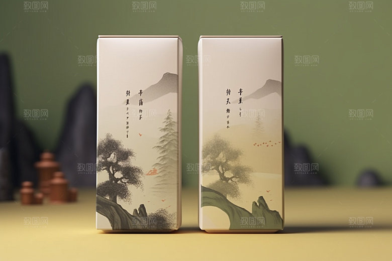 茶叶包装立体包装设计模型