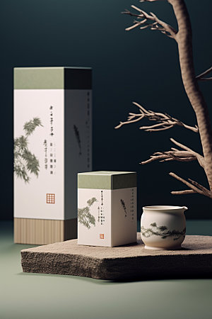 茶叶包装包装设计传统模型