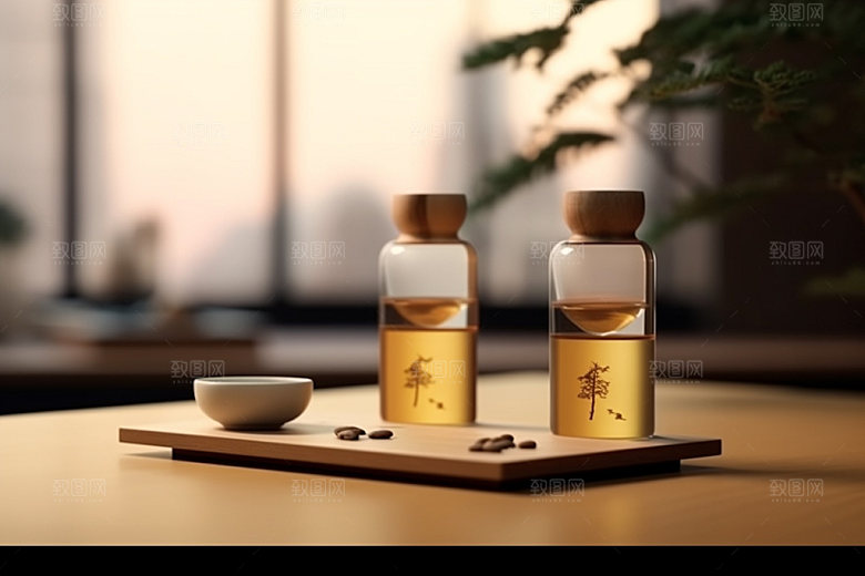 茶叶包装传统立体模型