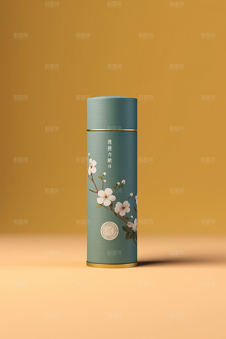 茶叶包装中国风立体模型