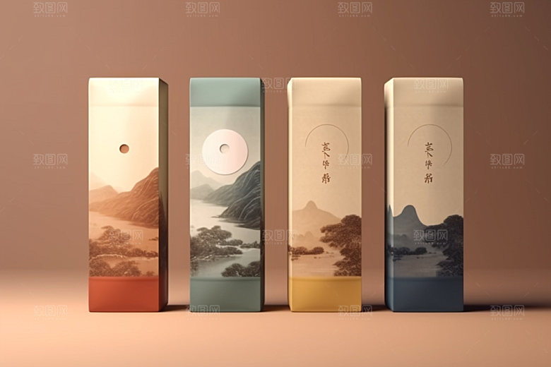 茶叶包装中式包装设计模型