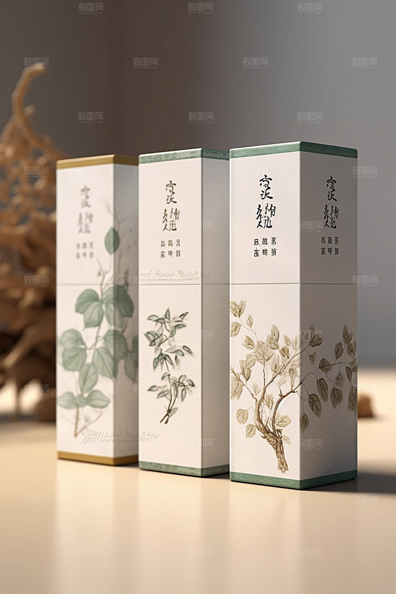 茶叶包装包装设计中式模型