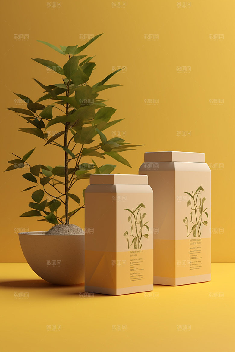 茶叶包装3D包装设计模型