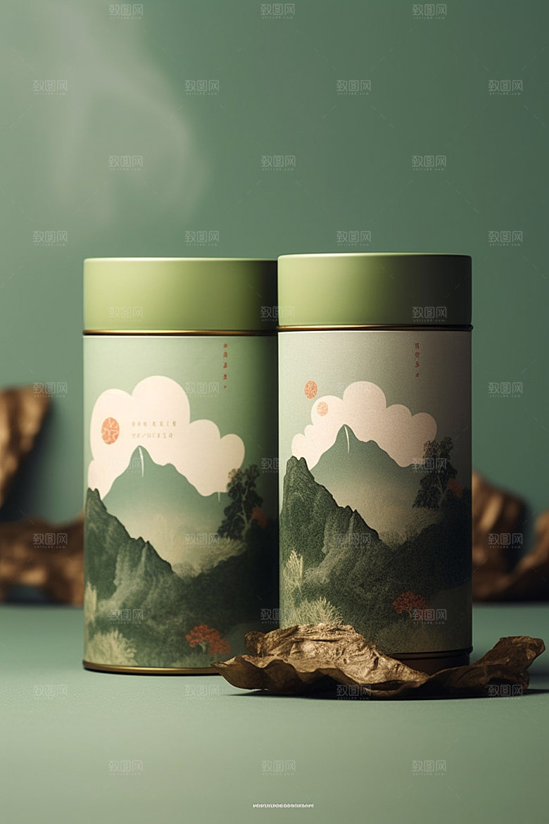 茶叶包装中国风3D模型