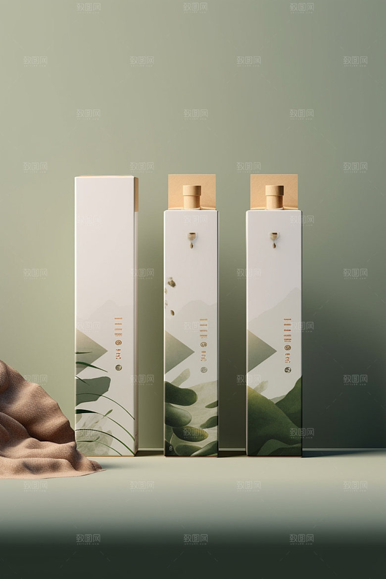 茶叶包装立体传统模型
