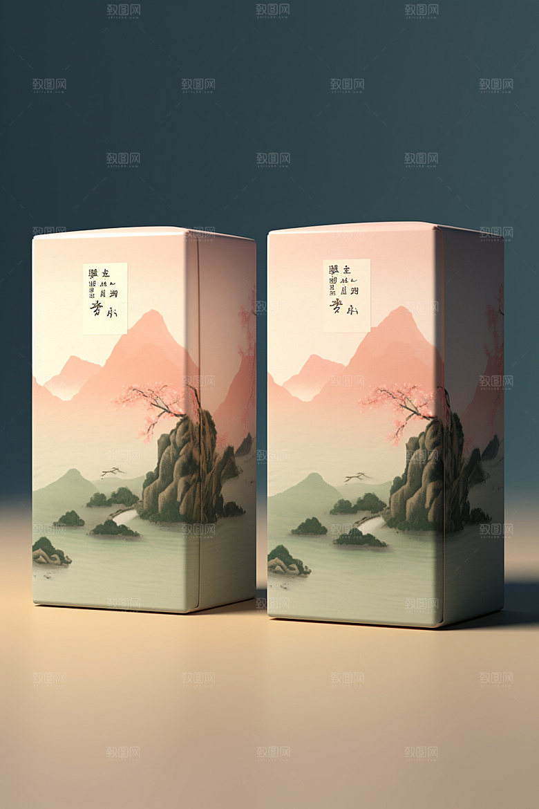 茶叶包装茶叶罐传统模型