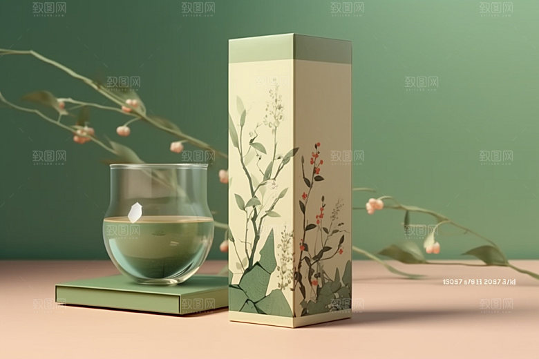 茶叶包装中式茶叶罐模型