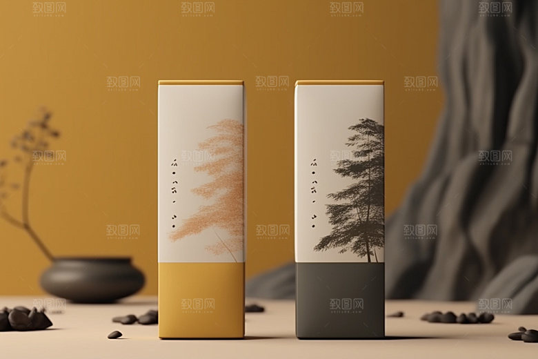 茶叶包装立体传统模型