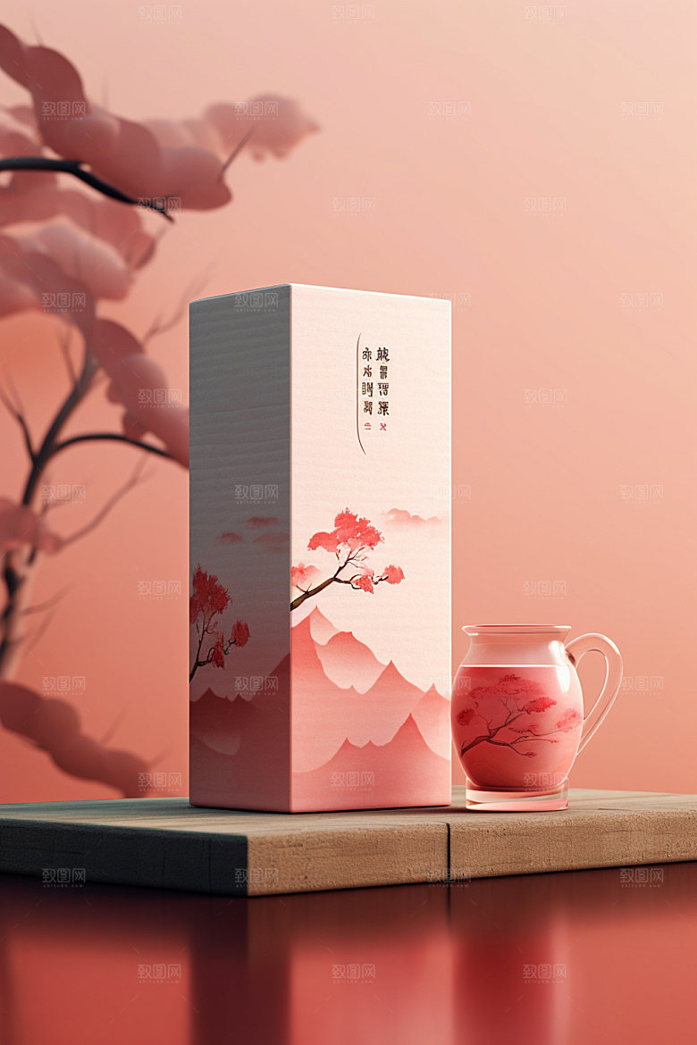 茶叶包装立体3D模型