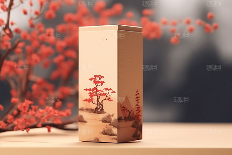 茶叶包装茶叶罐立体模型