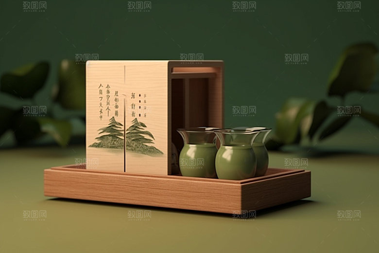 茶叶包装3D茶叶罐模型