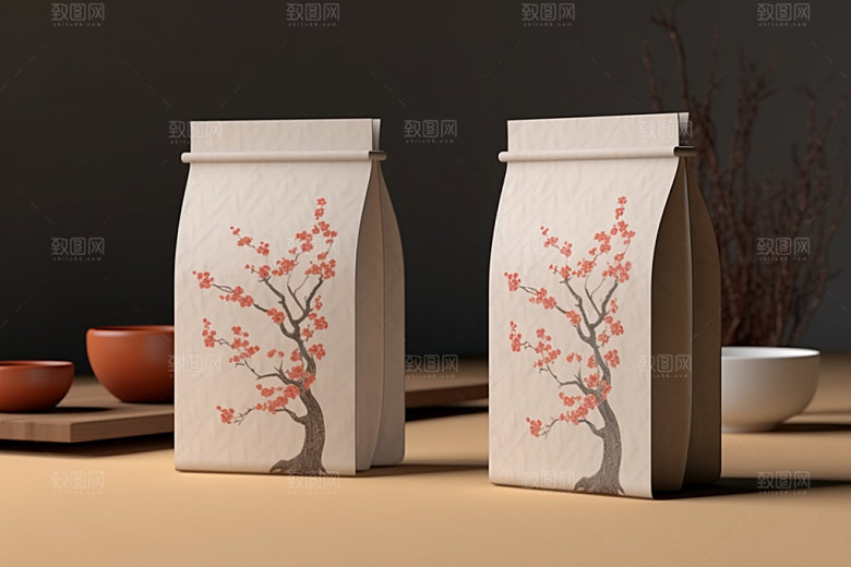 茶叶包装传统茶叶罐模型