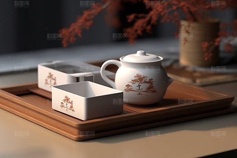 茶叶包装茶叶罐立体模型