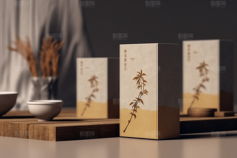 茶叶包装传统茶叶罐模型