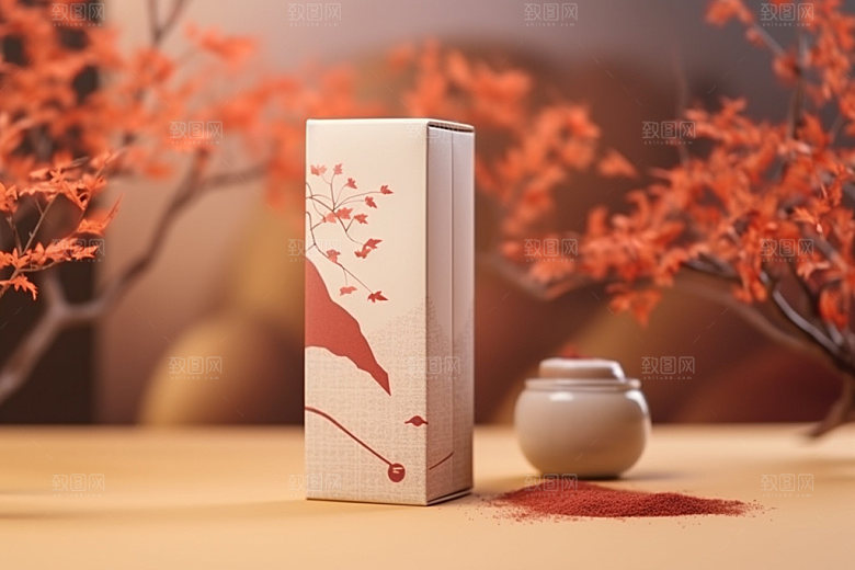 茶叶包装中国风传统模型