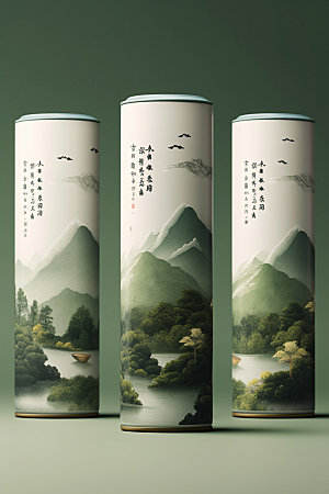 茶叶包装茶叶罐包装设计模型
