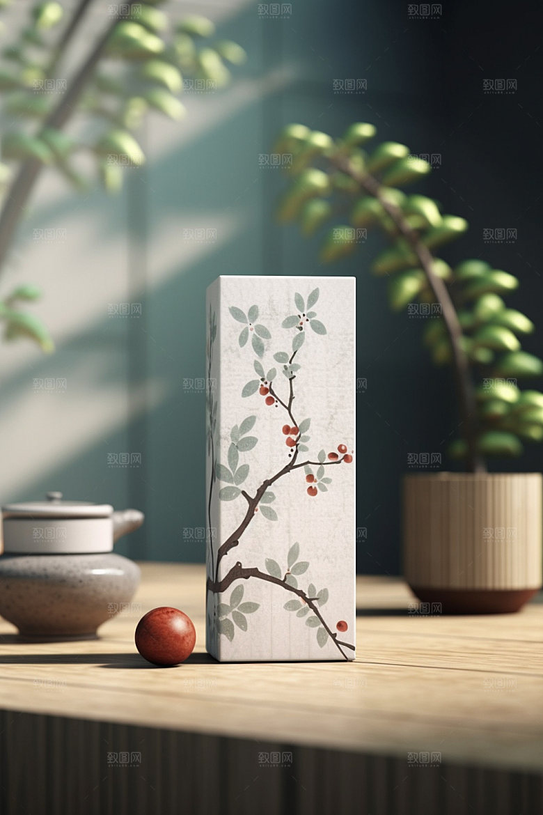 茶叶包装茶叶罐传统模型