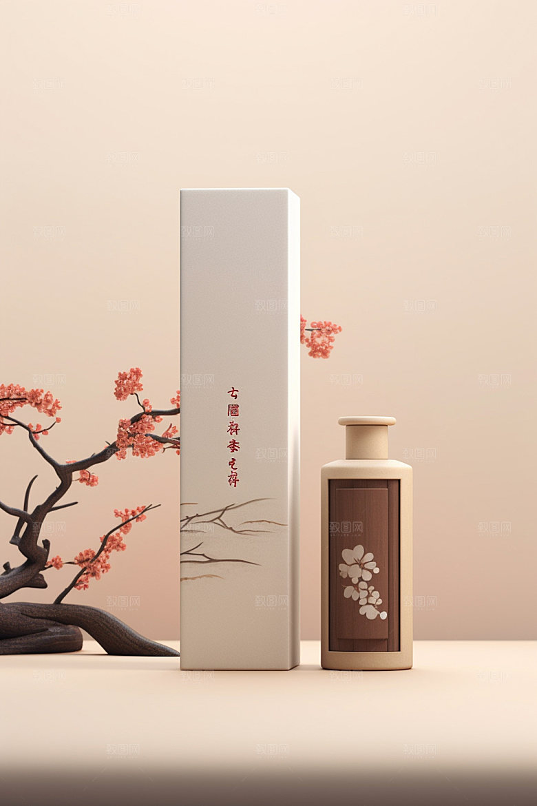 茶叶包装传统3D模型