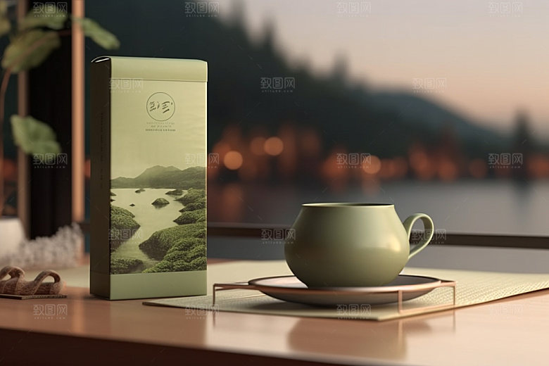 茶叶包装包装设计中国风模型
