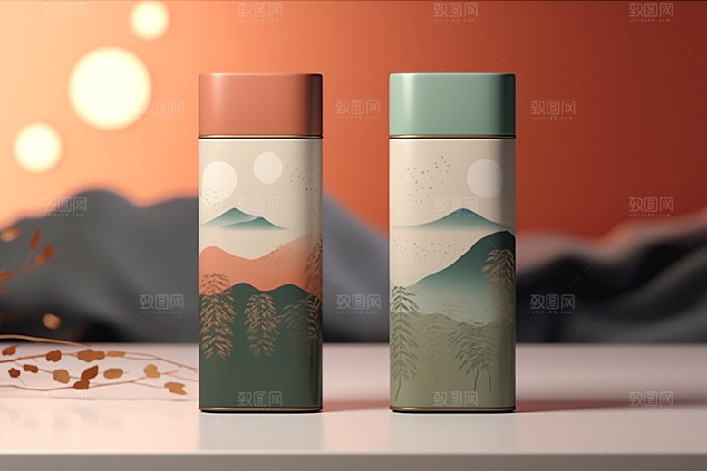 茶叶包装3D茶叶罐模型