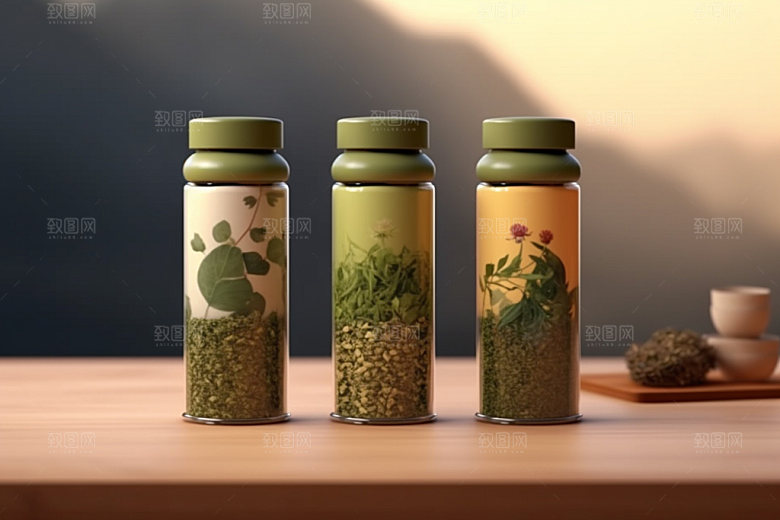 茶叶包装包装设计茶叶罐模型