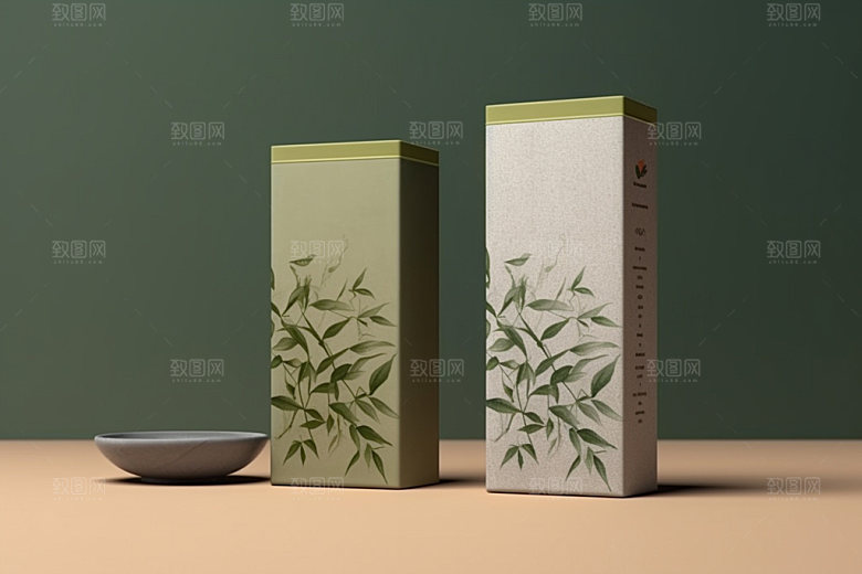茶叶包装中式立体模型