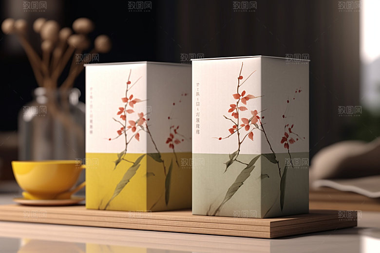 茶叶包装立体传统模型