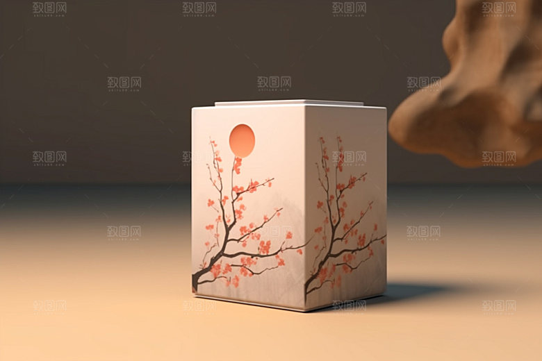茶叶包装包装设计中国风模型